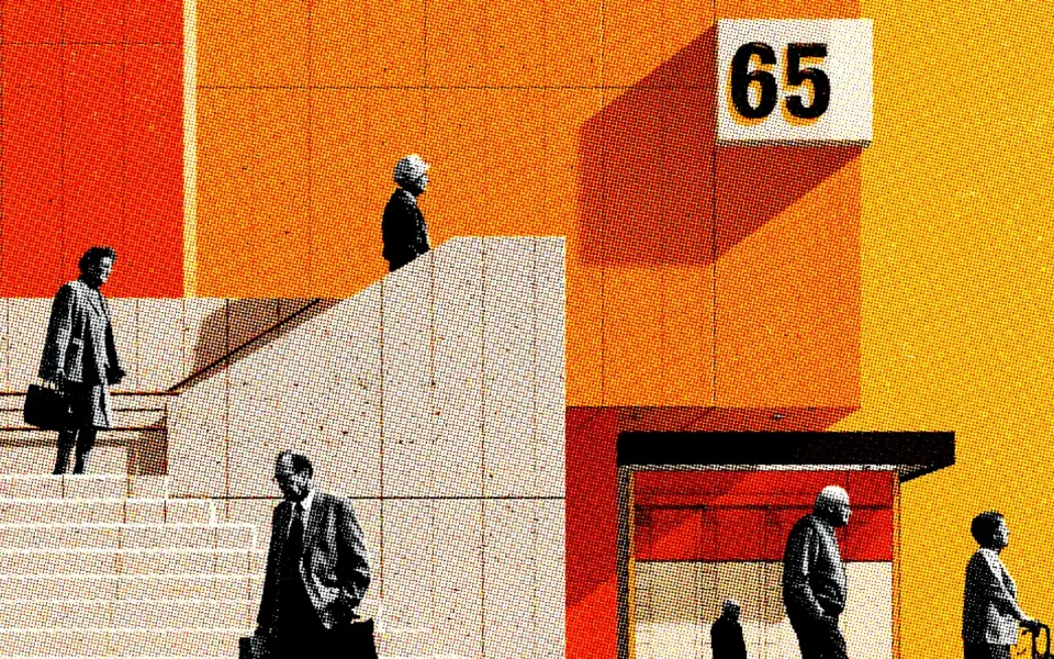 Editorial AI-generated artwork exploring the top 10 best life insurances for seniors over 65. Thecareratings.com