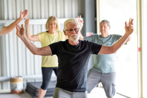 Older adults participating in a supervised adult day program exercise class