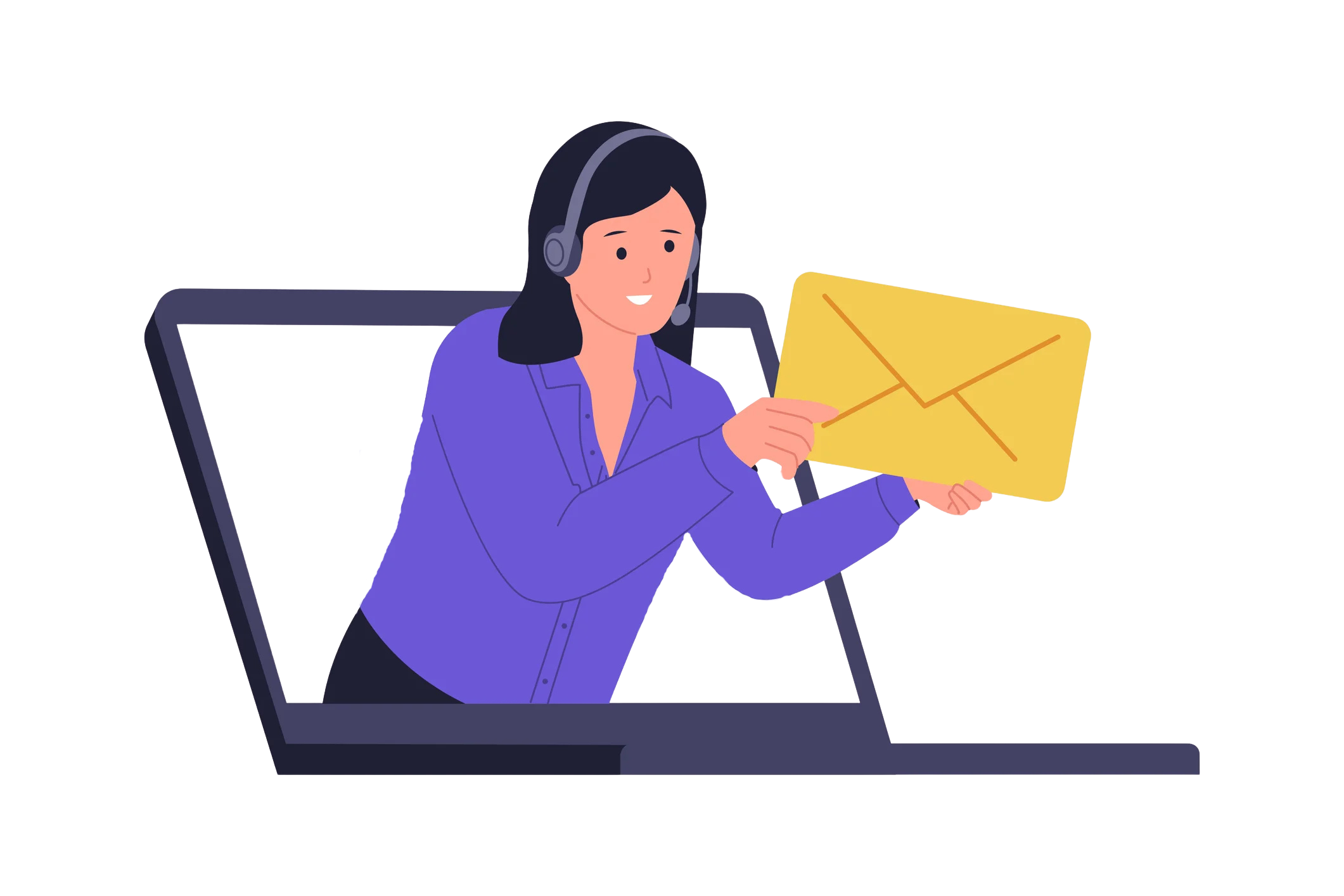 Confirmation illustration for a successfully sent message to The Care Ratings